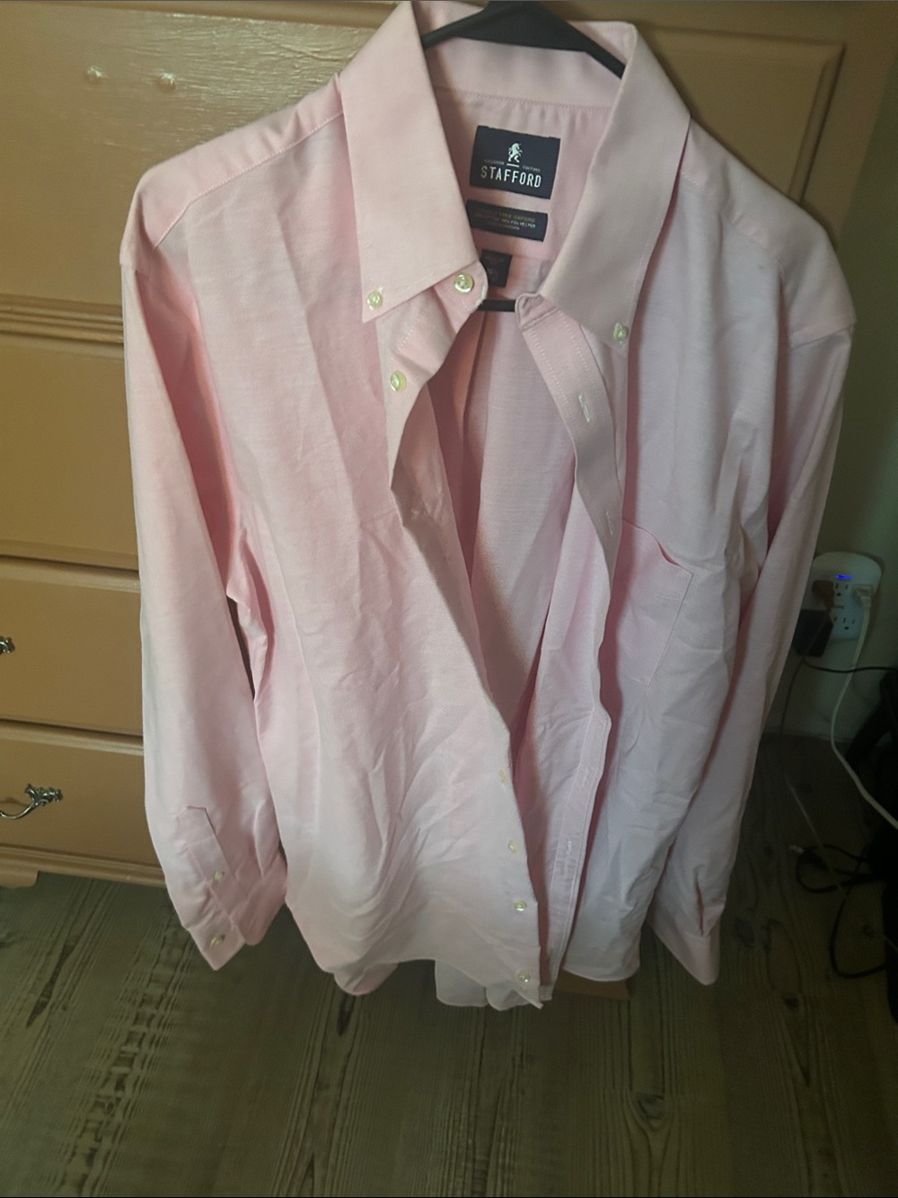 Stafford Light Pink Button-Down Dress Shirt
